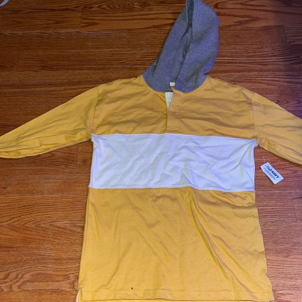 Yellow/White/Grey Old Navy Relaxed Sweater